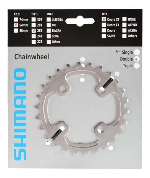 Shimano XT Plateau Pour FC-M785 26 Dents (AK) 5 Shimano XT Plateau Pour FC-M785 26 Dents (AK) – Image 3