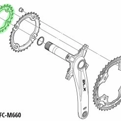 Shimano SLX/DEORE Plateau Pour FC-M660/M617 -Pièces VTT Soldes Magasin FC M660