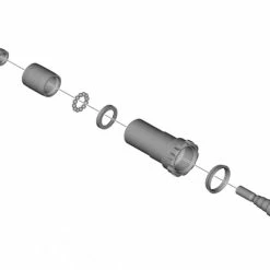 Shimano Axe De Pédale Complet Pour PD-EH500 7 Shimano Axe De Pédale Complet Pour PD-EH500 -Pièces VTT Soldes Magasin Pedalachse komplett PD EH500 c