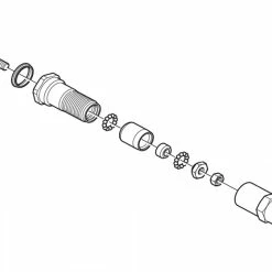 Shimano Axe De Pédale Complet Pour PD-GR500 /MX80 -Pièces VTT Soldes Magasin Pedalachse komplett PD GR500 c