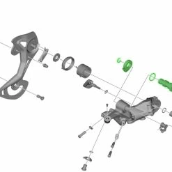 Shimano Unité D'axe Pour Support De Dérailleur RD-M9100 7 Shimano Unité D'axe Pour Support De Dérailleur RD-M9100 -Pièces VTT Soldes Magasin Shimano Achseinheit fur RD M9100 Schaltwerk Halter Y3FA98010 c