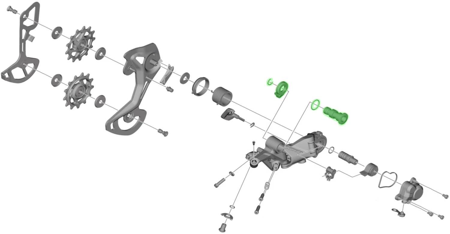 Shimano Unité D'axe Pour Support De Dérailleur RD-M9100 5 Shimano Unité D'axe Pour Support De Dérailleur RD-M9100 – Image 3