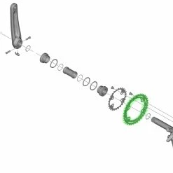 Shimano DEORE FC-M4100-2/M4100-B2 2x10 Vitesses Plateau -Pièces VTT Soldes Magasin Shimano DEORE FC M4100 2 M4100 B2 2x10 fach Kettenblatt Y0LE98010 b