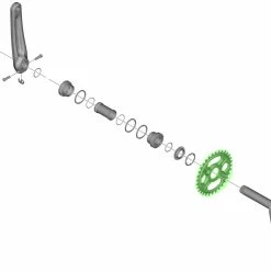 Shimano Plateau 12 Vitesses DEORE FC-M6100/6120/6130 -Pièces VTT Soldes Magasin Shimano DEORE FC M6100 12 fach Kettenblatt