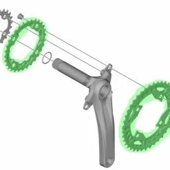 Shimano FC-MT500 Plateau De Pédalier -Pièces VTT Soldes Magasin Shimano FC MT500 Kettenblatt