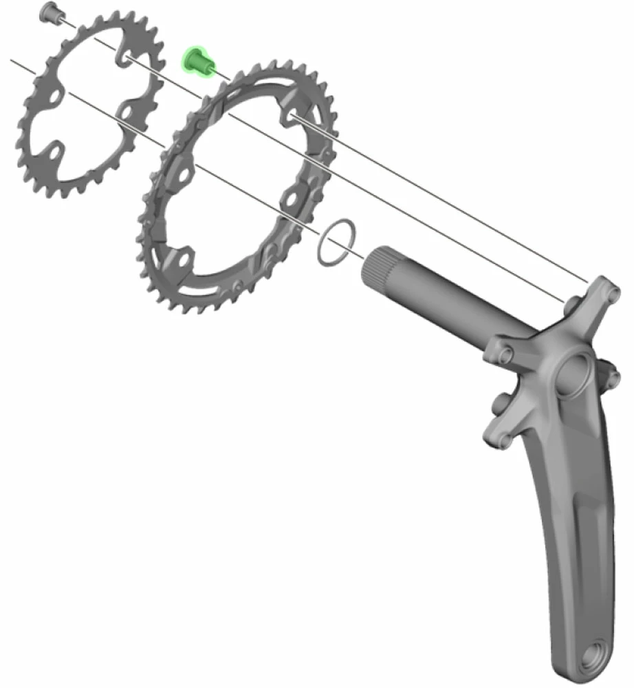 Shimano Vis De Plateau Pour FC-M5100-2/M4100-2 (4 Pièces) 4 Shimano Vis De Plateau Pour FC-M5100-2/M4100-2 (4 Pièces) – Image 2