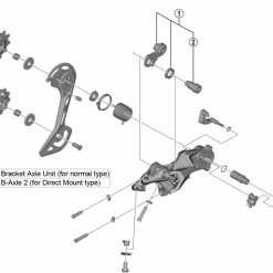 Shimano Unité D'axe Pour Support De Dérailleur RD-M5120/4120 9 Shimano Unité D'axe Pour Support De Dérailleur RD-M5120/4120 -Pièces VTT Soldes Magasin Shimano RD M5120 4120 Achseinheit fur Schaltwerk Halter a