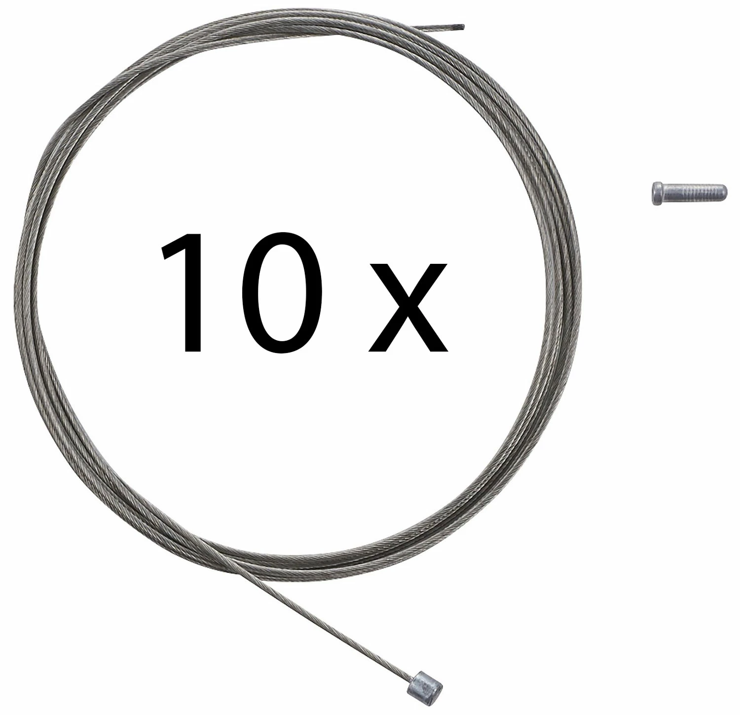 Shimano Câble De Commande En Acier 1,2mm X 2100mm (10 Pièces) 3 Shimano Câble De Commande En Acier 1,2mm X 2100mm (10 Pièces)