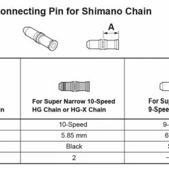 Shimano Axe De Connexion De La Chaîne 6/7/8 Vitesses -Pièces VTT Soldes Magasin Shimano 6 7 8 fach Kettennietstift 20073576 e