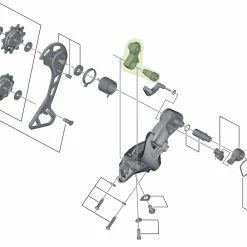Shimano Unité D'axe Pour Support De Dérailleur RD-M8000 -Pièces VTT Soldes Magasin Shimano Achseinheit fur Schaltwerk Halter RD M8000 Y5RT98010 c