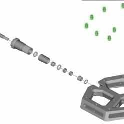 Shimano Pins De Rechange Pour PD-M828/M8040 Court (12 Pièces) -Pièces VTT Soldes Magasin Shimano Ersatzpins fur PD M828 kurz 12 Stuck YL8A98010 c