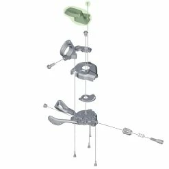 Shimano Indicateur De Vitesse Pour SL-M8000 Gauche -Pièces VTT Soldes Magasin Shimano Ganganzeige SL M8000 links Y03L98050 c