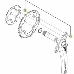 Shimano Vis De Plateau Pour FC-M785 -Pièces VTT Soldes Magasin Shimano Kettenblattschrauben FC M785 aussen Y1ML98010 c