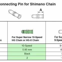Shimano Axe De Connexion De La Chaîne à 10 Vitesses -Pièces VTT Soldes Magasin Shimano Kettennietstift 10 fach 20073580 e