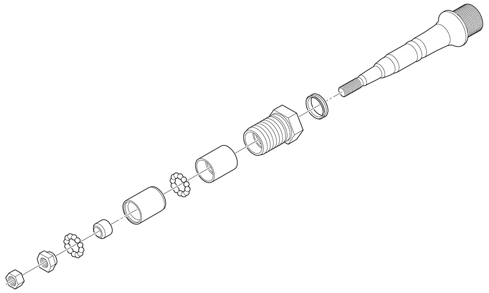 Shimano Axe De Pédale Complet Pour XTR PD-M9000/9020 Gauche 5 Shimano Axe De Pédale Complet Pour XTR PD-M9000/9020 Gauche – Image 3