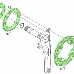 Shimano Plateau SLX / DEORE Pour FC-M672/M622/M612 -Pièces VTT Soldes Magasin Shimano SLX DEORE Kettenblatt FC M672 M622 M612 20036751 dtSvJn0b5xassc