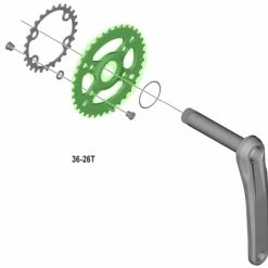Shimano SLX FC-M7100 Plateau 2x12 Vitesses 7 Shimano SLX FC-M7100 Plateau 2x12 Vitesses -Pièces VTT Soldes Magasin Shimano SLX FC M7100 2x12 fach Kettenblatt Y0JB98010 c
