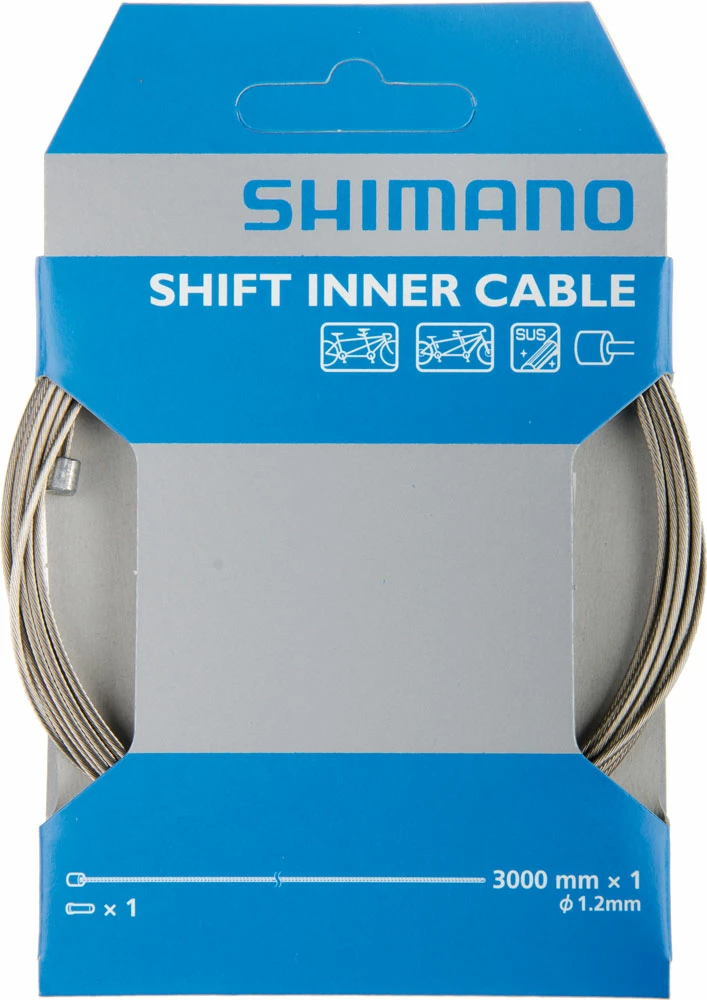 Shimano Tandem Acier Inoxydable SUS Câble De Commande 1,2mm X 3000mm 3 Shimano Tandem Acier Inoxydable SUS Câble De Commande 1,2mm X 3000mm