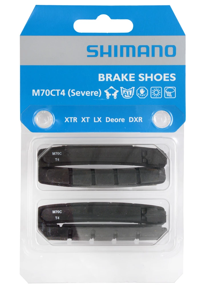Shimano M70CT4 Patins De Frein V-Brake Pour XTR/XT/LX/DEORE (usage Extrême) 4 Shimano M70CT4 Patins De Frein V-Brake Pour XTR/XT/LX/DEORE (usage Extrême) – Image 2