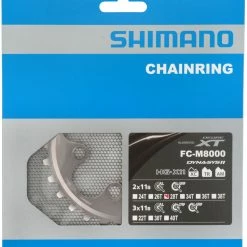 Shimano XT FC-M8000 Plateau 2 Vitesses 28 Dents (BD) -Pièces VTT Soldes Magasin Shimano XT 2 fach Kettenblatt FC M8000 28 Zahne BD Y1RL28000 b