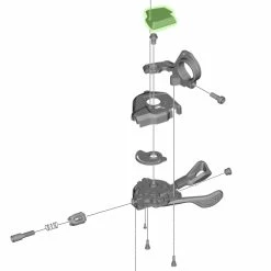 Shimano Couverture Pour SL-M8000 Sans Indicateur De Vitesse à Droite -Pièces VTT Soldes Magasin Shimano XT Abdeckung fur SL M8000 ohne Ganganzeige rechts Y03K98080 b