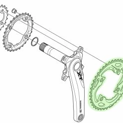 Shimano Plateau XT Pour FC-M782 40T (AN) -Pièces VTT Soldes Magasin Shimano XT Kettenblatt FC M782 40 Zahne AN Y1NV98020