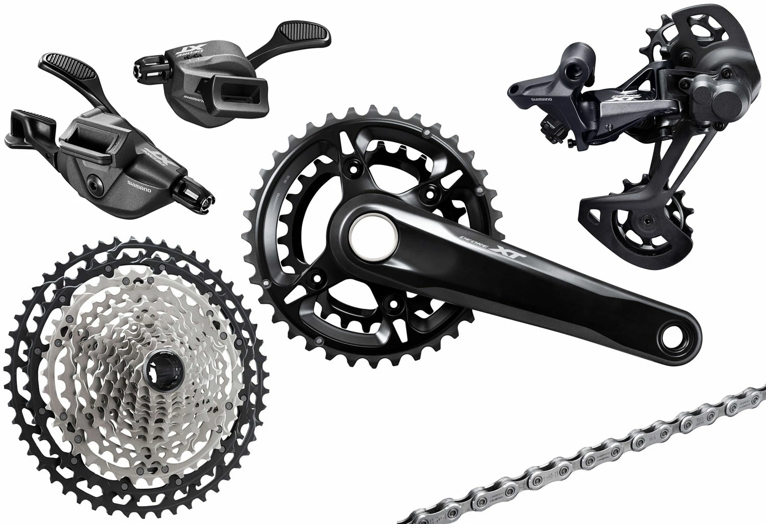 Shimano XT M8100 Groupe 2x12 Vitesses I-Spec EV 10-45 3 Shimano XT M8100 Groupe 2x12 Vitesses I-Spec EV 10-45