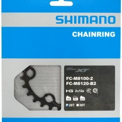 Shimano XT/SLX FC-M8100/M7100 Plateau 2x12 Vitesses 10 Shimano XT/SLX FC-M8100/M7100 Plateau 2x12 Vitesses -Pièces VTT Soldes Magasin Shimano XT SLX FC M8100 M7100 2x12 fach Kettenblatt 26T Y0J826000 b