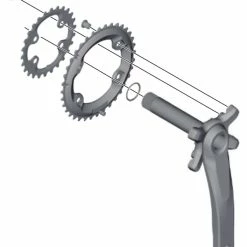 Shimano XT/SLX Vis De Plateau Intérieur -Pièces VTT Soldes Magasin Shimano XT SLX Kettenblattschrauben Innen Y1NV98040 c