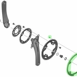 Shimano Anneau De Protection De Chaîne Pour FC-M4000/M4050 Avec Vis -Pièces VTT Soldes Magasin Shimano Y1PY98080 bdPSzwyUkjoMq1